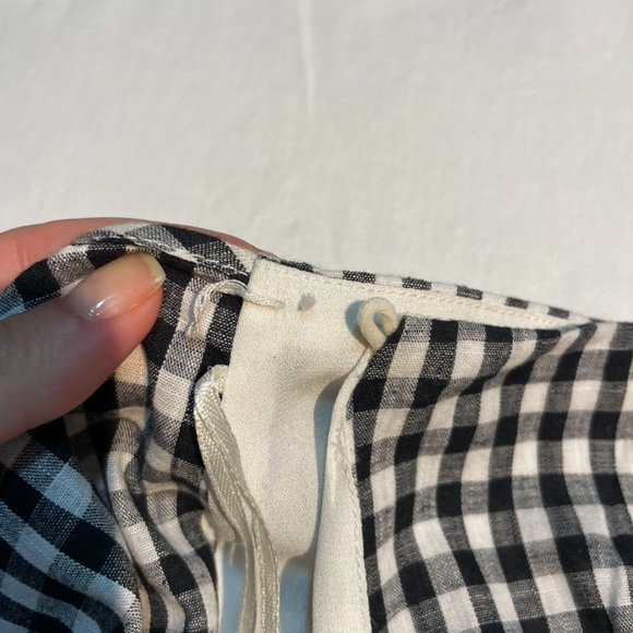 Honey Punch Black/white Gingham Side Tie Wrap Skirt - Picture 4 of 8